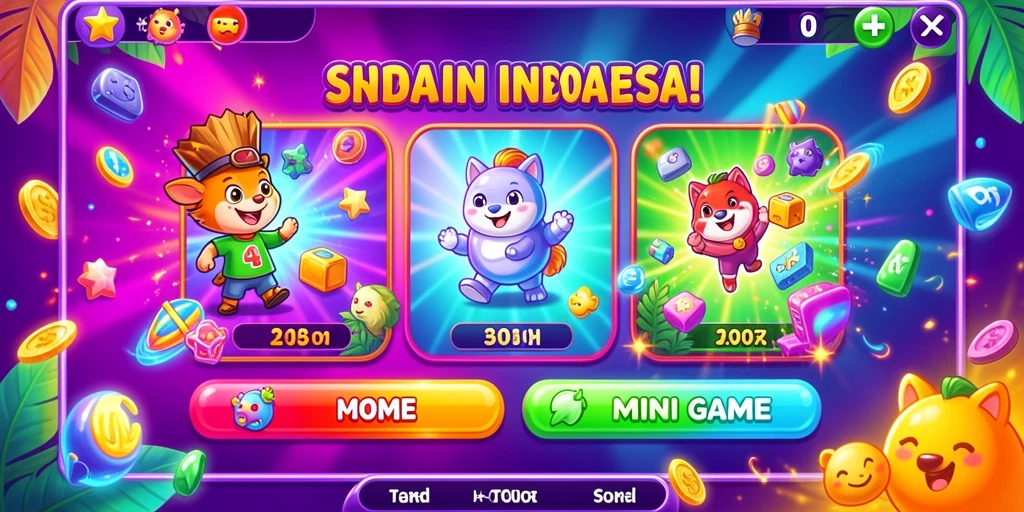 Tampilan awal game DY01 yang penuh warna dan menarik.