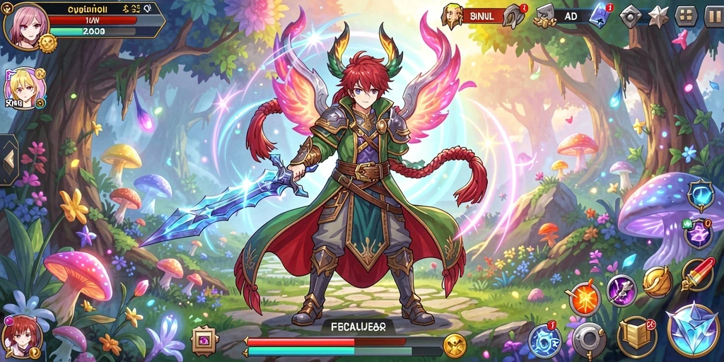 Tampilan antarmuka game yang menarik dan mudah dipahami.