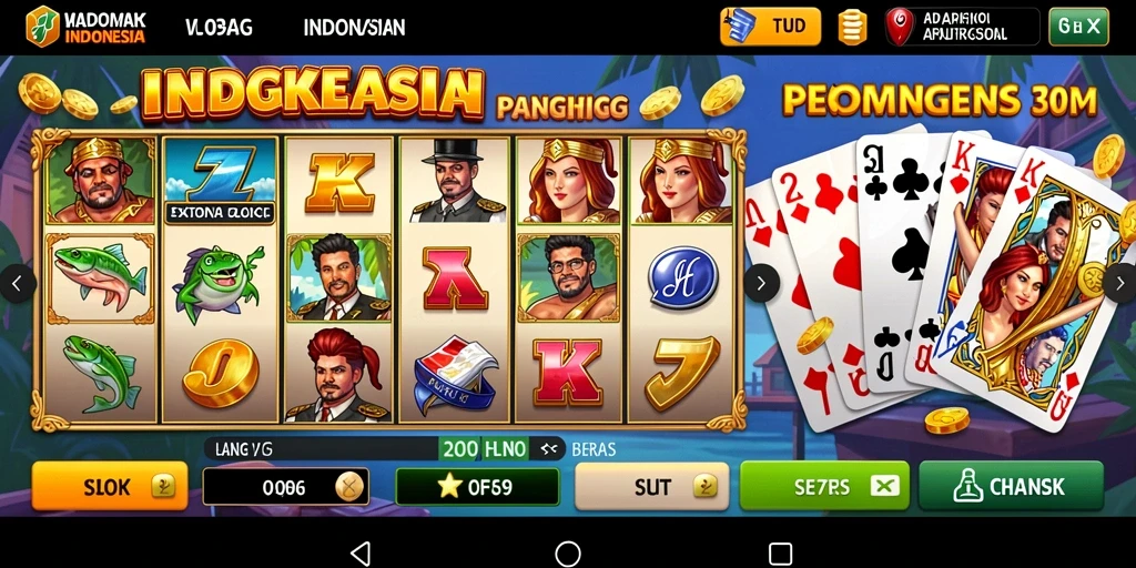 Screenshot menunjukkan tampilan antarmuka yang menarik dan user-friendly.