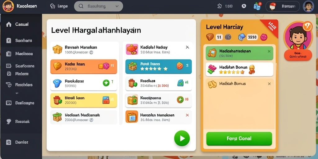 Tampilan antarmuka yang sederhana dan menarik.