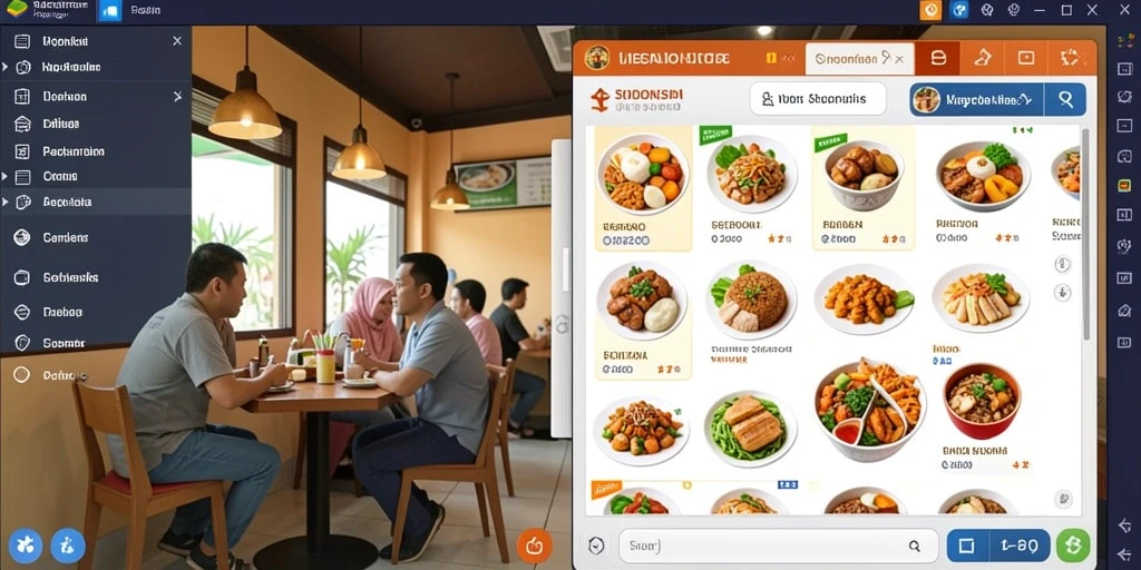 Tampilan menu utama yang menarik dan mudah dinavigasi.