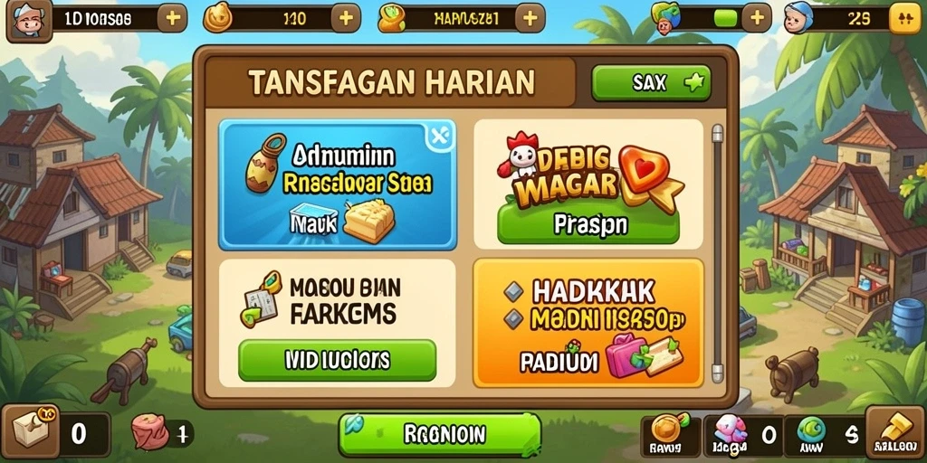 Antarmuka utama yang menarik dan mudah dinavigasi.