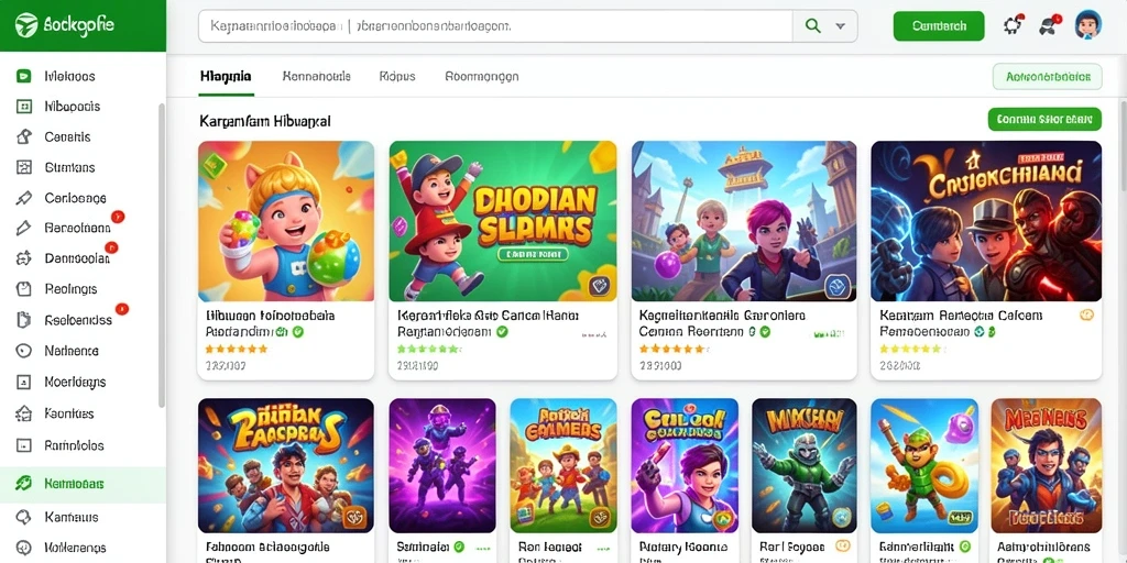 Tampilan utama yang menarik dengan navigasi mudah.